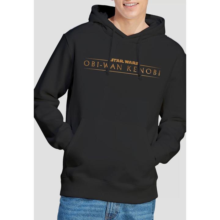 Actual product image Star Wars Mens Obi Wan Kenobi Logo Hoodie (L)