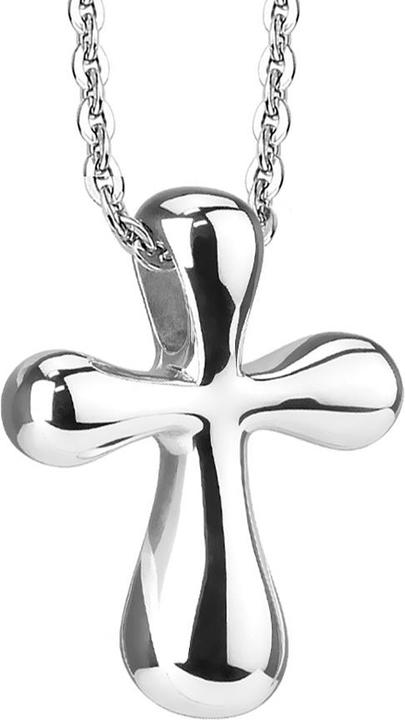 Actual product image Star Piercing Chain silver pendant cross silver (without brass, Surgical steel 316L)