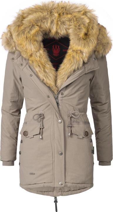 Taupe mit braunem Fell