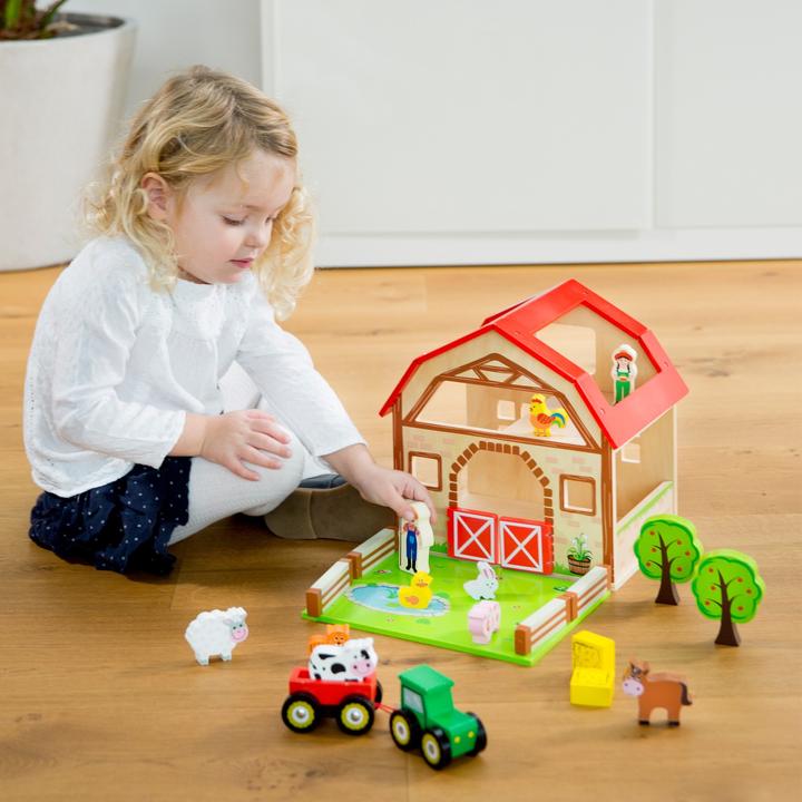 Immagine prodotto New Classic Toys Set di giochi in legno da fattoria