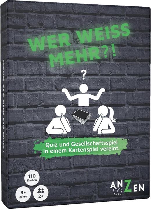 Anzen Spiele WHO KNOWS MORE?! (d) (German)