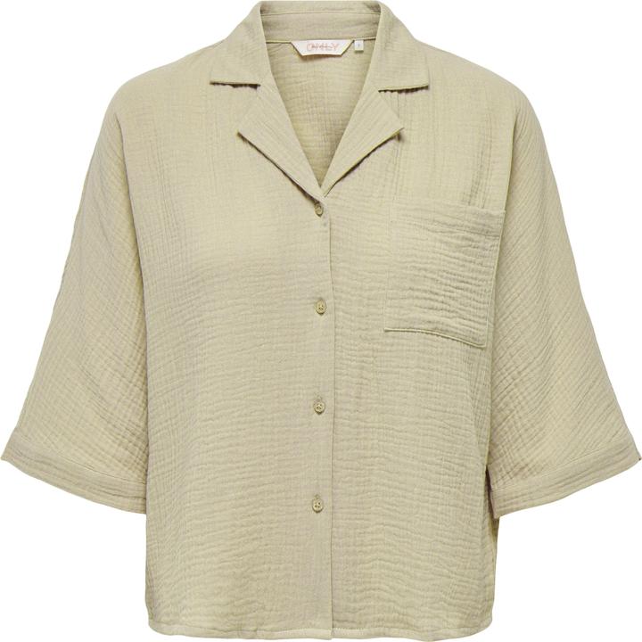 Only Normal geschnitten Button-Down Kragen Hemd Hemd