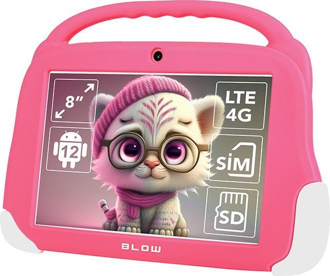 Actual product image Blow Tablet KidsTAB8 4G 4/64GB pink + case (4G, 7.99", 64 GB, Powder Pink)