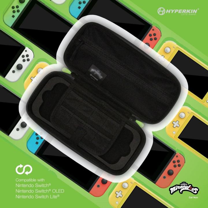 Image du produit Hyperkin Étui de transport rigide officiel Miraculous - Switch/Lite/Oled (Bug & Cat) (Switch)