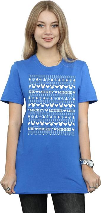 Produktbild Disney Mickey And Minnie Christmas Fair Isle TShirt (M)