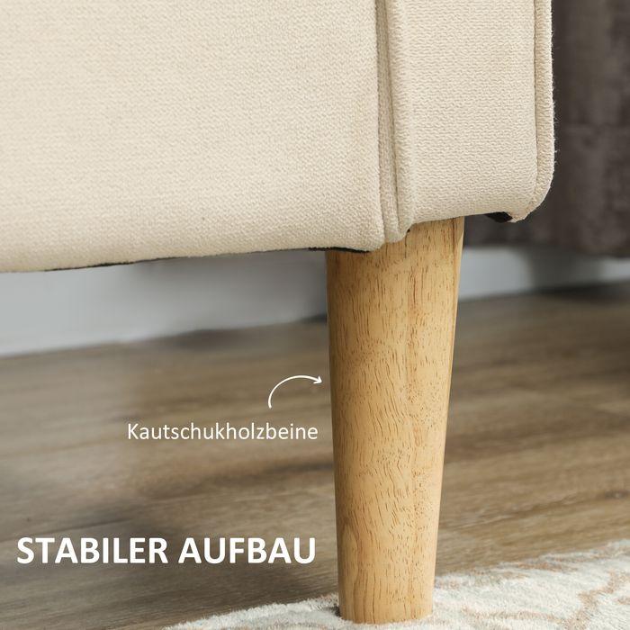 Actual product image Swisshandel24 3 Sitzer Sofa, Couch mit Stauraum, Holzbeine, Samtoptik für Wohnzimmer (3-seater)