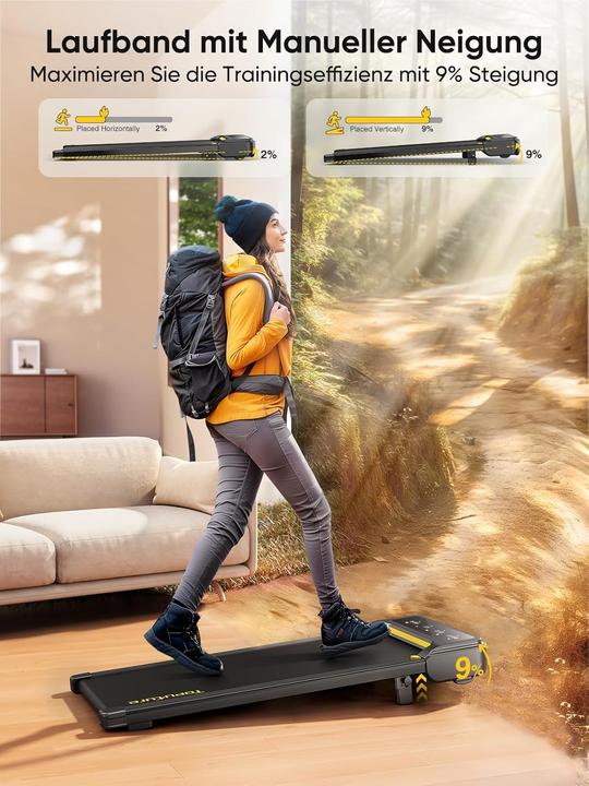 Actual product image Mara Vital Elektrisches Laufband mit Neigung inkl. Fernbedienung und App, keine Montage erforderlich