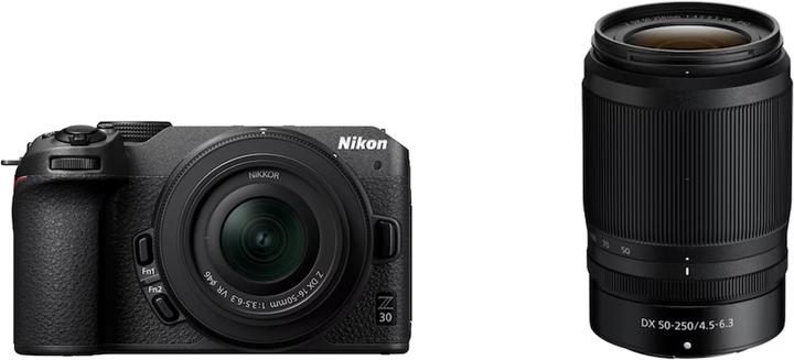 Produktbild Nikon Z 30 Kit (16–50 mm + 50–250 mm VR) (16 - 50 mm, 20.90 Mpx, DX)