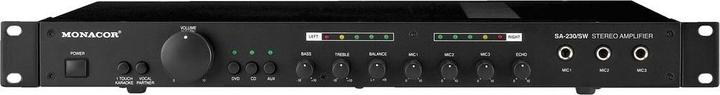 Immagine prodotto Monacor Amplificatore mixer stereo, 3xIn 3Mik 2x25W, 1U