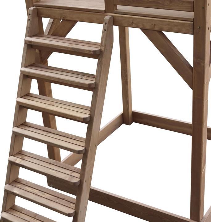 Immagine prodotto Axi Torre da gioco Beach Tower con doppia altalena marrone - scivolo bianco