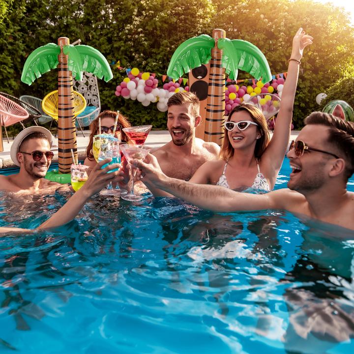 Productafbeelding Relaxdays 3x opblaasbare palmboom
