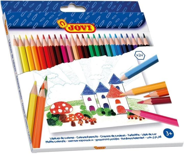Produktbild Jovi Holzbuntstifte Hexagonal VE=24 Stück farbig sortiert (24 Farben, 24 x)