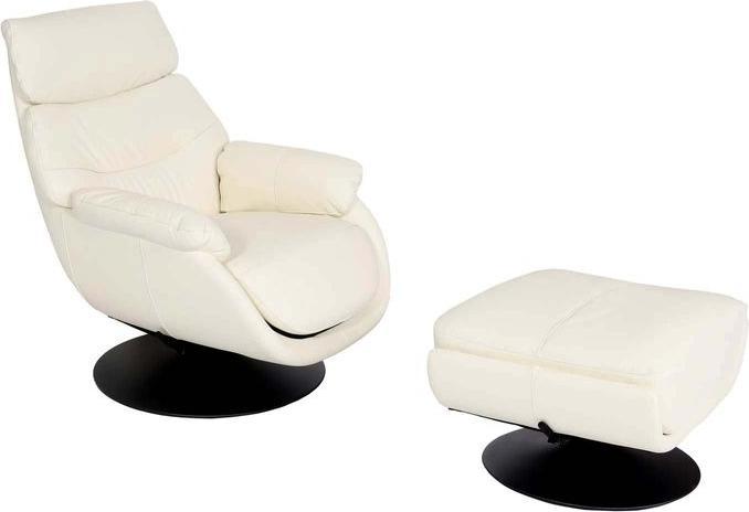 Immagine prodotto Mendler Poltrona relax con sgabello HWC-K99, poltrona TV, funzione dondolo girevole, metallo vera