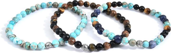Produktbild Balibay Davin (20.50 cm, Lapislazuli, Onyx, Falkenauge, Edelstein, Holz, 925 Sterlingsilber, Jaspis, Turmalin)