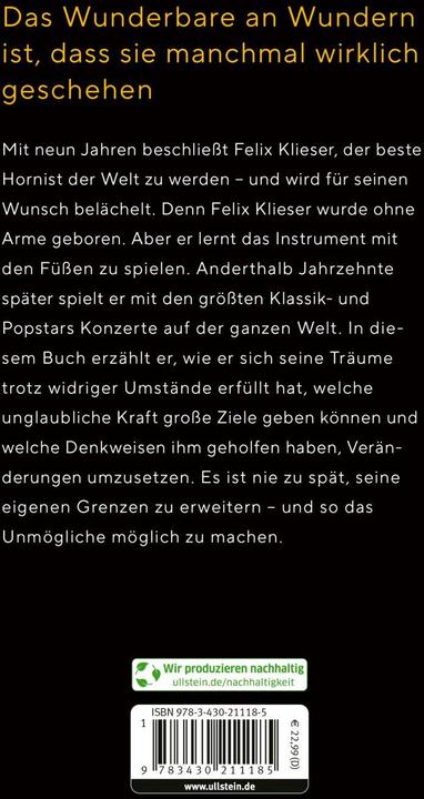 Immagine prodotto Stell dir vor, es geht nicht, und einer tut es doch (Tedesco, Felix Klieser, 2024)