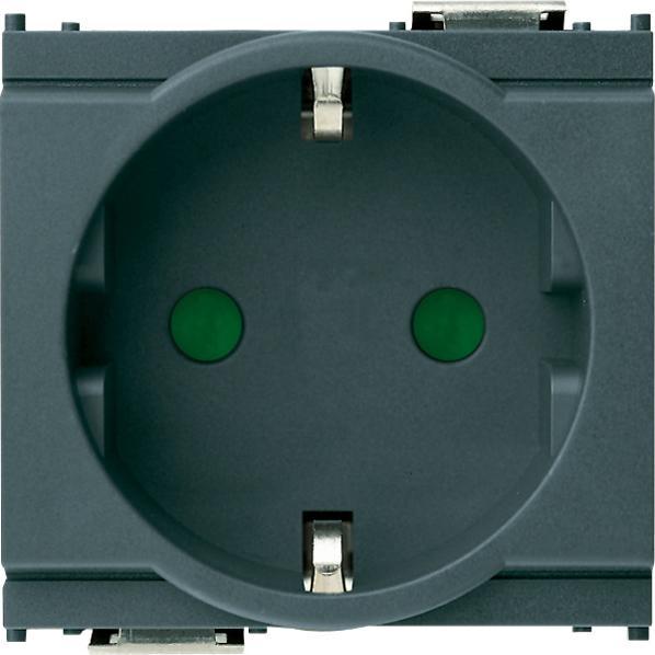 Actual product image Steffen VIMAR built-in socket GERMANY 2Mod (16A/250V) gr