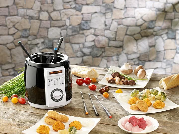 Produktbild Rosenstein & Söhne Kompakte Tisch-Fritteuse mit Fondue-Set
