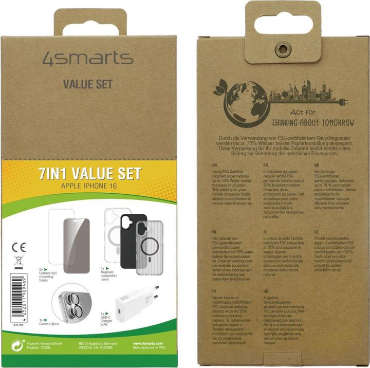 Produktbild 4smarts 7 in 1 Value Set (1 Stück, Apple iPhone 16)