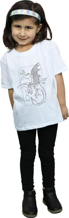 Immagine prodotto Dragon Line Art Maglietta Ragazze (116)