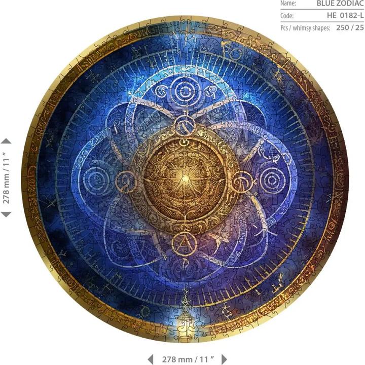 Immagine prodotto WoodenCity Puzzle in legno L Zodiaco blu (250 pezzi)