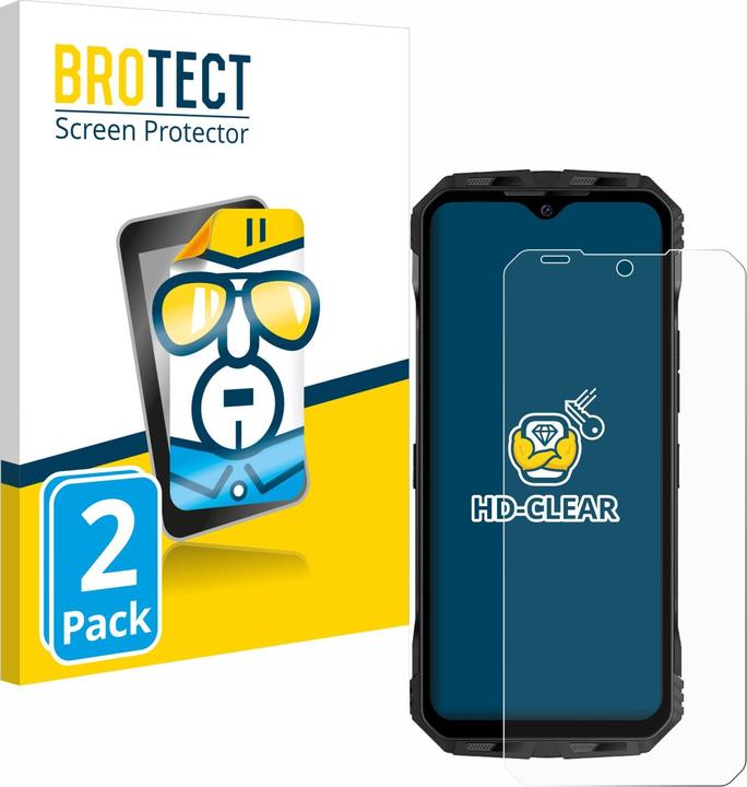Produktbild BROTECT Schutzfolie Displayschutz Klar (2 Stück, Doogee V30T)