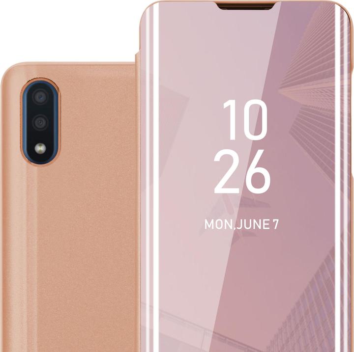 Actual product image Cadorabo Book Smart View Mirror Cover (Samsung Galaxy A01)