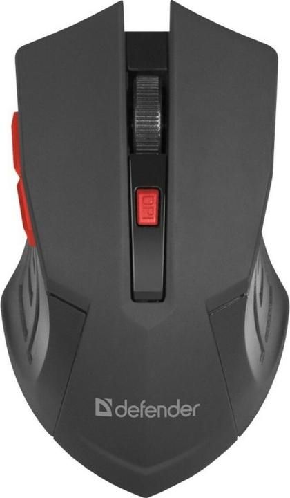 Produktbild Defender MAUS ACCURA MM-275 RF SCHWARZ UND ROT OPTICAL 1600DPI 6P (Kabellos)