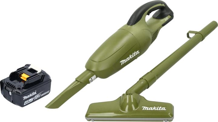 Actual product image Makita DCL 180 MO cordless hoover 18 V 0.65 l Olive Outdoor Adventure series + 1x battery 4.0 Ah -