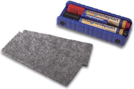 Actual product image Magnetoplan Board eraser with board markers
