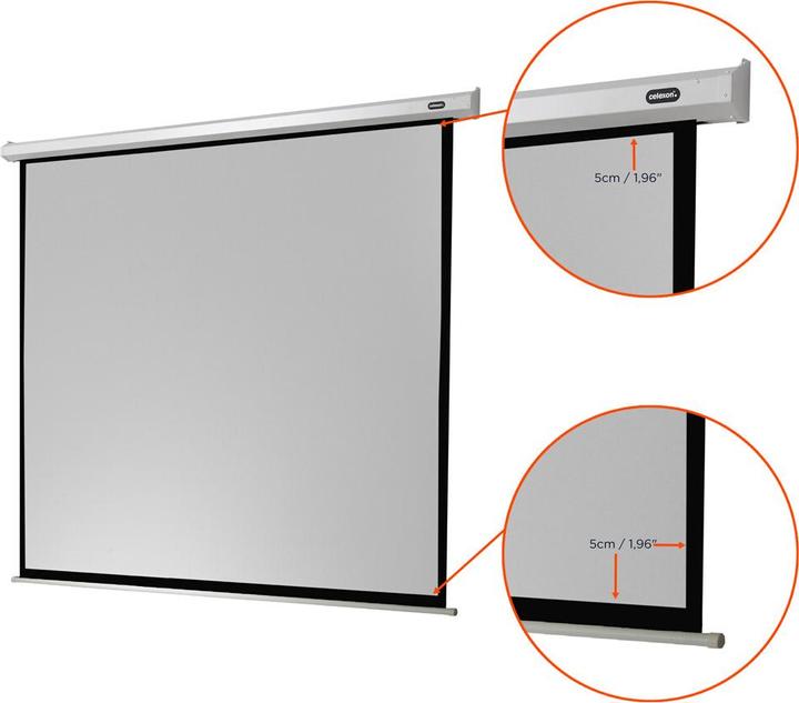 Produktbild Celexon Economy electric screen - Leinwand - Deckenmontage möglich, geeignet für Wandmon (114.17", 1:1)