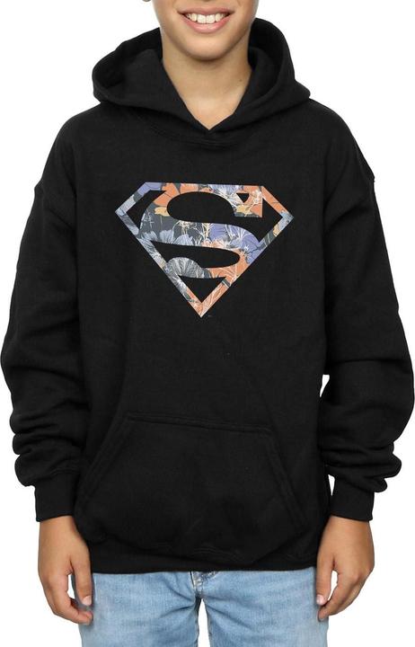 Image du produit - Sweat à capuche SUPERMAN FLORAL LOGO - Garçon (128)