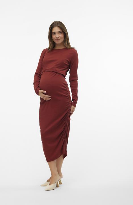 Produktbild Mamalicious Mlemily June Ls Jrs Midi Dress 2f Noos (XL)