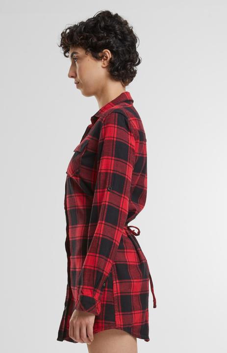 Actual product image Brandit Ladies Lucy long sleeve shirt size M Colour red/black (M)