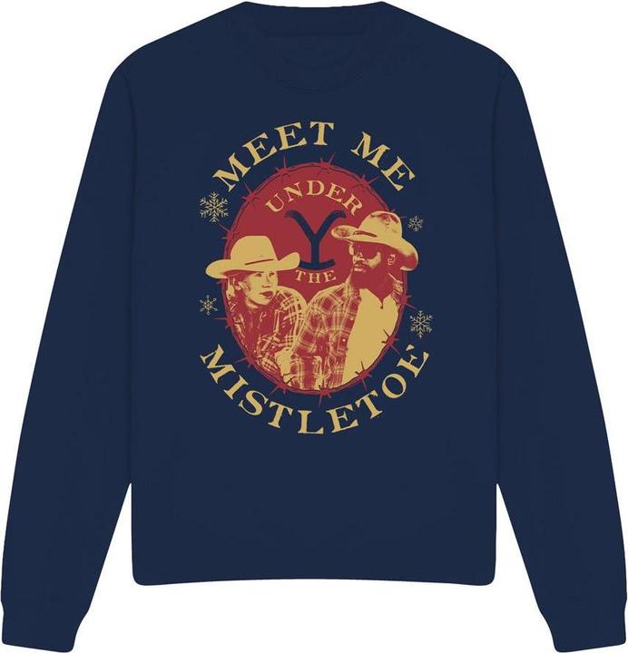 Produktbild Yellowstone Meet Me Under The Mistletoe Sweatshirt weihnachtliches Design (XL)