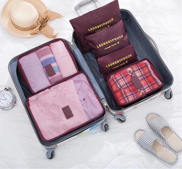 Image du produit JTI Kit d'organisation pour sac de voyage - Bleu foncé