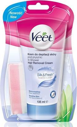 Veet Silk&Fresh Under Shower Hair Removal Cream For Sensitive Scores 135Ml (135 ml)
