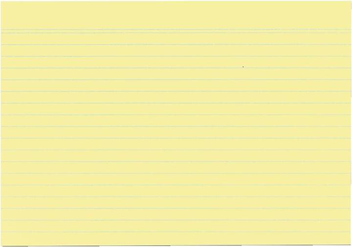 Actual product image Herlitz Index cards, DIN A5, lined, yellow made of paper, 170 gsm, woodfree, line color: blue, double (A5, 170 g/m², 100 x)
