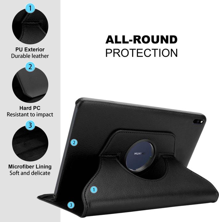 Actual product image Cadorabo Tablet Book Rubber (NO Wake Up) Cover (Huawei MatePad Pro 10.8 (2019))
