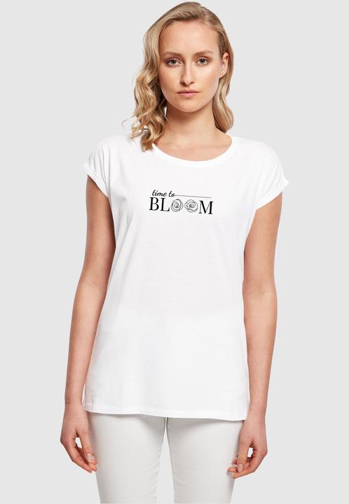 Produktbild Merchcode Ladies Time to bloom - Extended Shoulder Tee - 118693 (XL)
