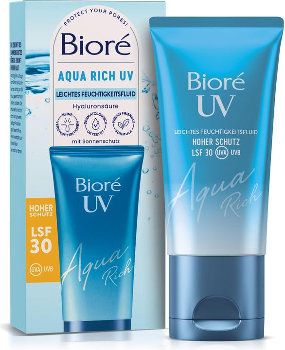 Actual product image Bioré Aqua Rich UV (Suntan cream, SPF 30, 50 ml)