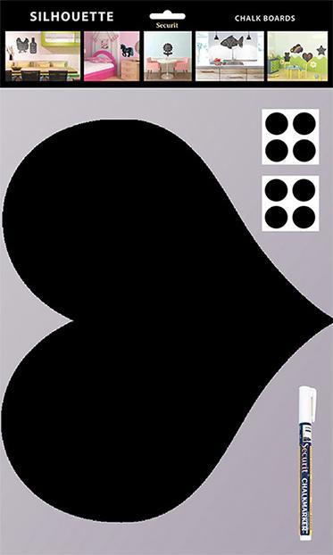 Actual product image Securit Silhouette Heart (Blackboard, 36 x 30 cm)