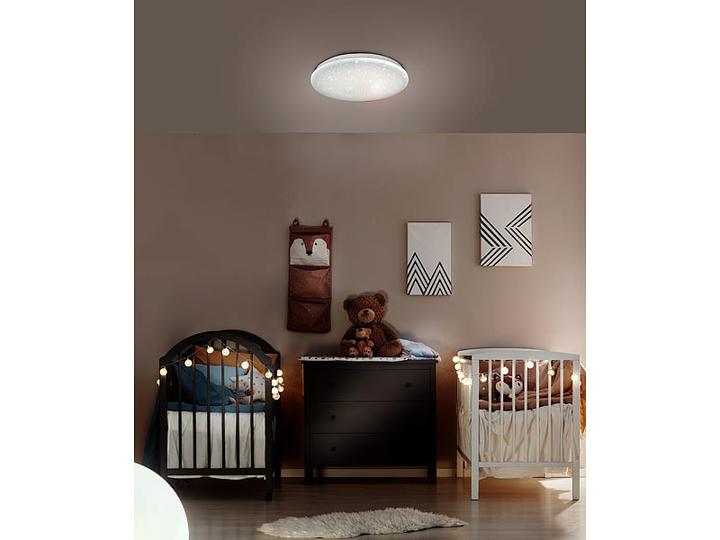 Produktbild Luminea WLAN-Sternen-Deckenleuchte für Siri, Alexa, GA, CCT, 36 Watt, Ø 48 cm (2500 lm)