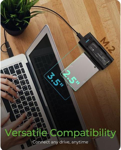 Immagine prodotto Icy Box DockingStation per unità SSD NVMe M.2 e SATA IB-180MS-C31