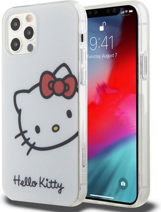 Productafbeelding Hello Kitty IML Hoofd Logo Hoesje voor iPhone 12/12 Pro - Wit (Apple iPhone 12)