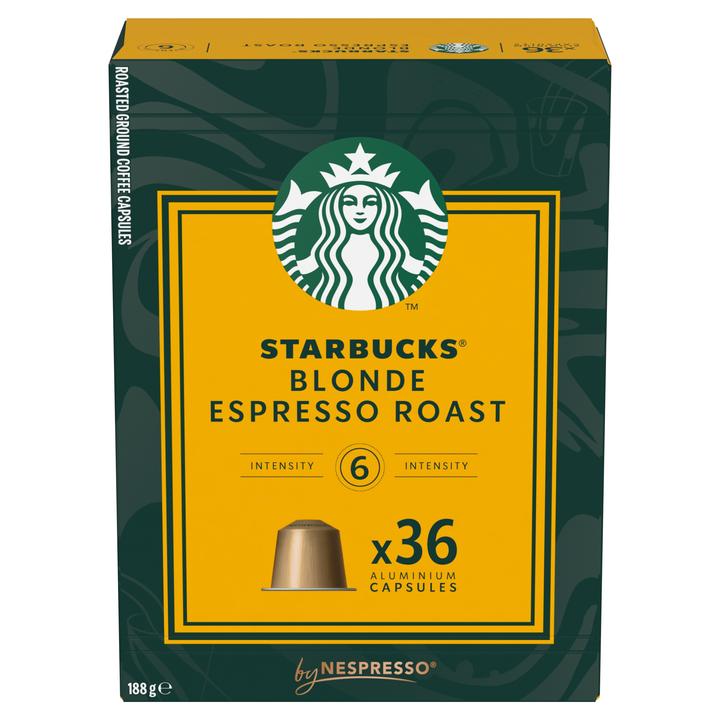 Starbucks Blonde Espresso Roast by Nespresso (36 x Port.)