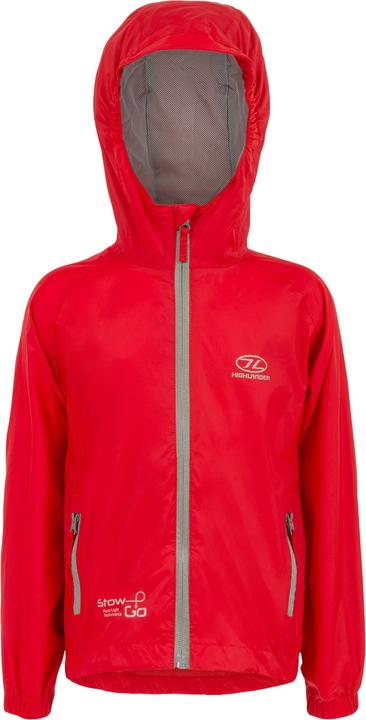 Actual product image Highlander Stow & Go Kids Red Pky Jkt - 11/12 (11, 12)