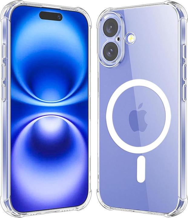 Image du produit Techsuit - Shockproof Clear Silicone MagSafe - iPhone 16 - Clear (Apple iPhone 16)