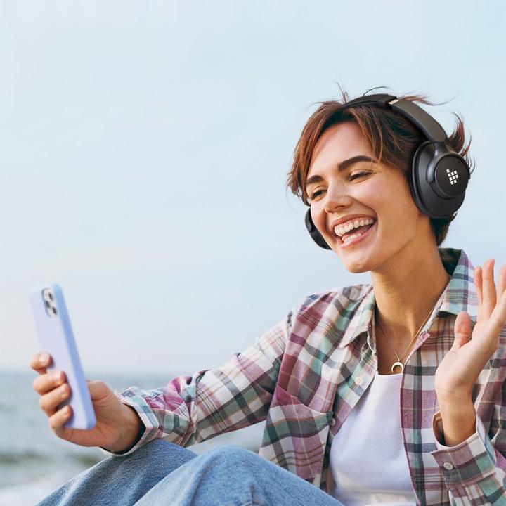 Immagine prodotto Tronsmart Sounfii Q20 ANC On-Ear Bluetooth 5.3 Wireless Headphones - Black (ANC, 60 h, Cablato, Senza fili)