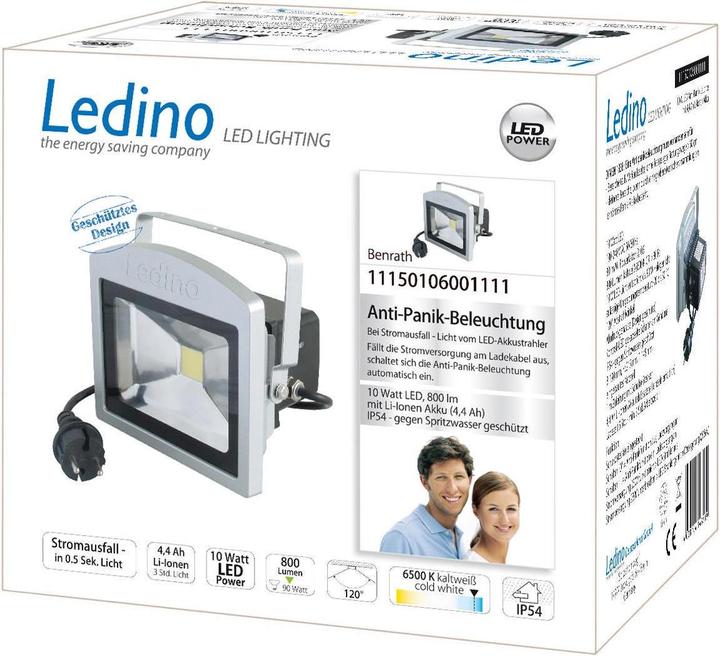 Produktbild Ledino 10W LED Anti-Panikbel. Benrath (800 lm, IP54)