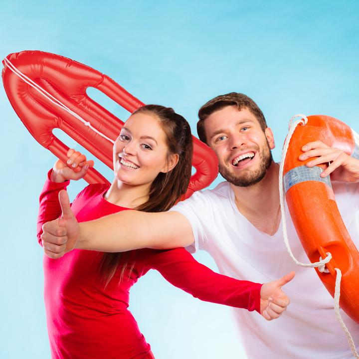 Actual product image Relaxdays 3x life buoy
